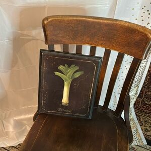 Wood wall decor French print